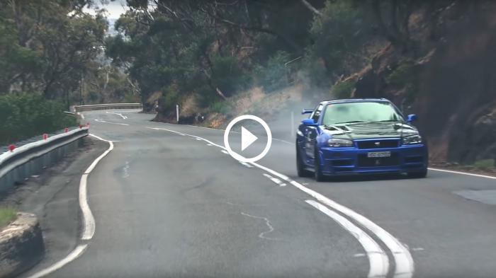 Στρίβοντας «τέρμα» με ένα Nissan Skyline GT-R R34 [video]