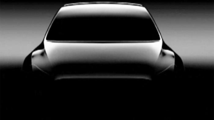 Η teaser εικόνα του Tesla Model Y.