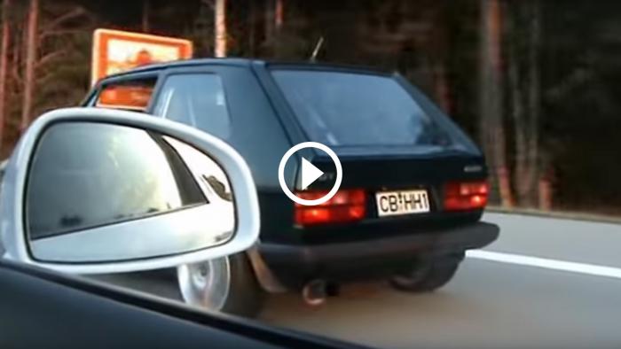 VW Golf 1 εκτελεί Audi R8 V10 [video]